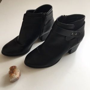 Black ankle boots